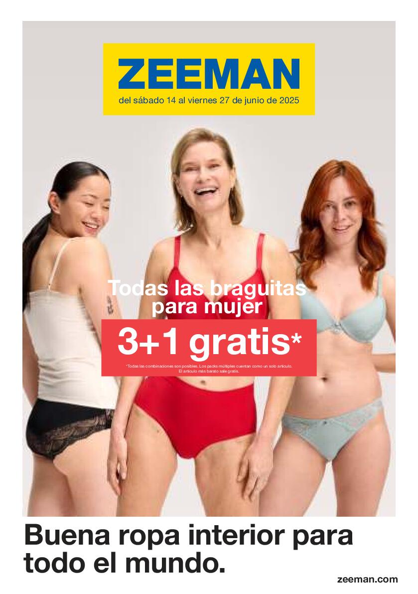 Buena ropa interior para todo el mundo Zeeman. Página 01
