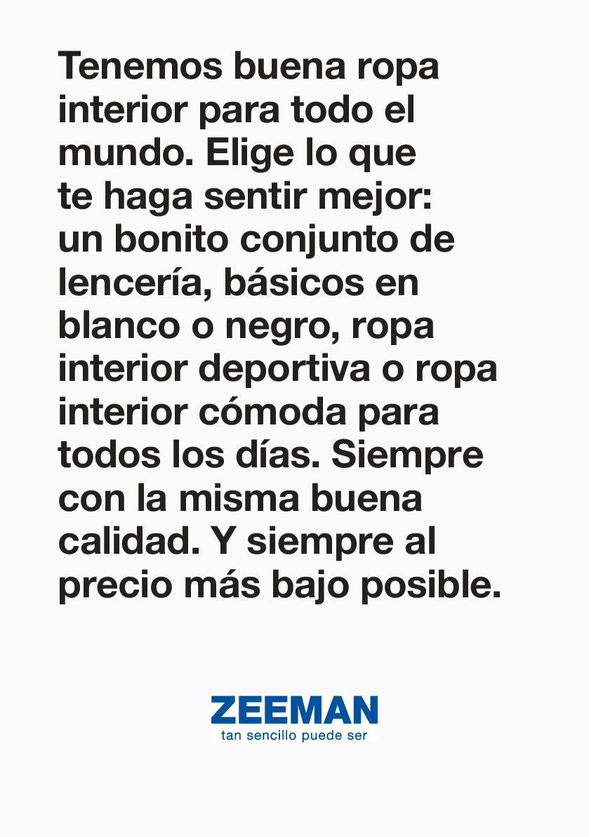Buena ropa interior para todo el mundo Zeeman. Página 02