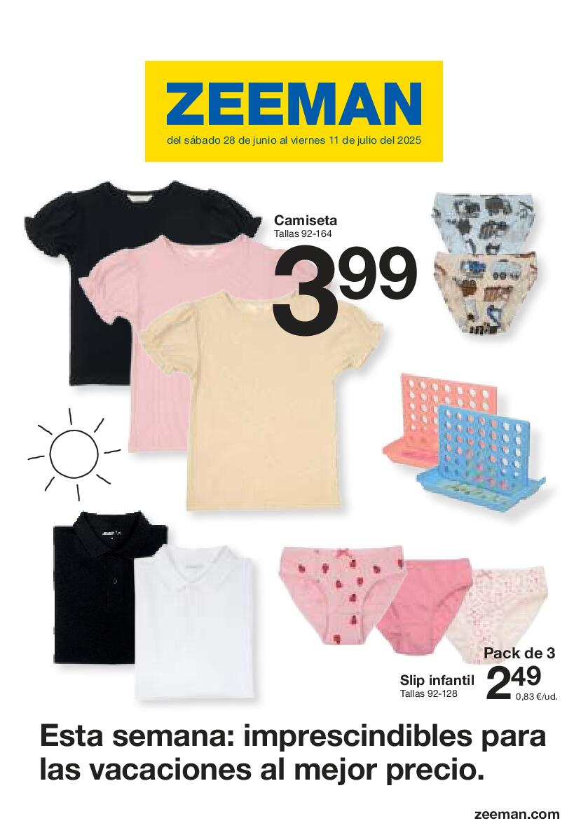Imprescindibles para las vacaciones al mejor precio Zeeman. Página 01