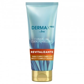 Acondicionador anticaspa revitalizante para cuero cabelludo seco y pelo frágil Derma X PRO H&S 220 ml.