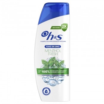 Champú y acondicionador anticaspa menthol fresh H&S 330 ml.