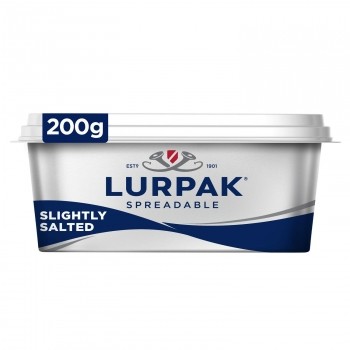 Mantequilla fácil de untar ligeramente salada Lurpak 200 g.