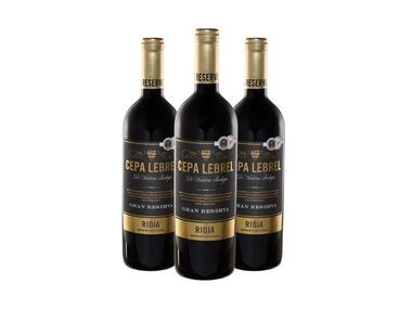 Cepa Lebrel Gran Reserva DO Rioja vino Tinto Pack 3