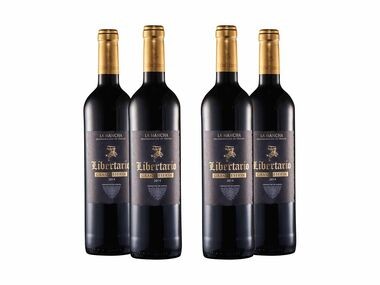 Libertario Gran Reserva Tinto DO La Mancha Pack 4